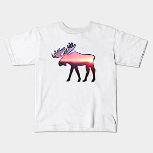 Sunset Moose Kids T-Shirt